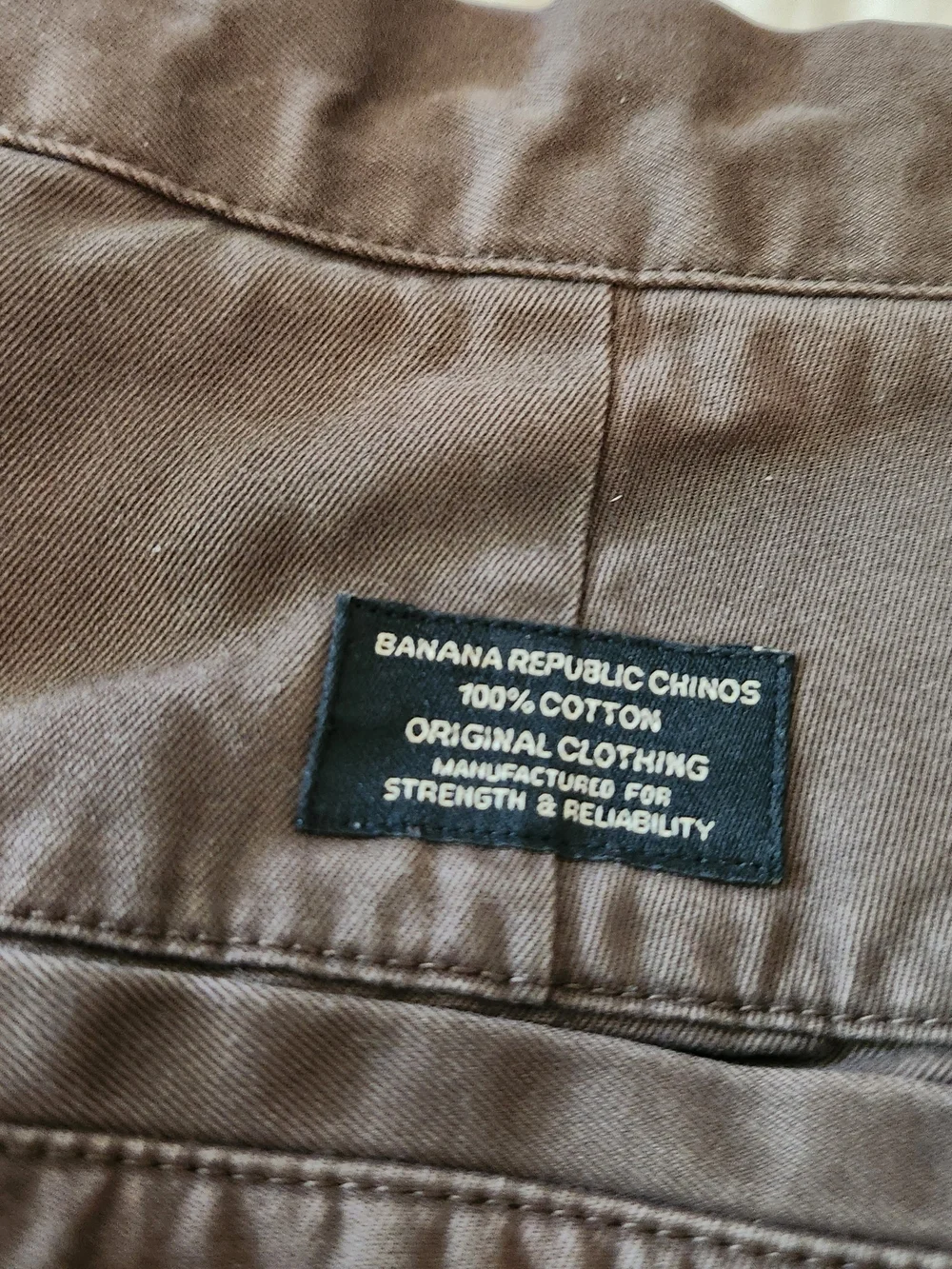 Banana Republic Straight Fit Gavin Men's Brown Casual Chino Pants